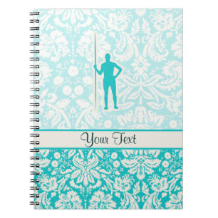 Blauwgroen Javelin Throw Notitieboek