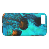 Blauwgroen Jelly Fish Case-Mate iPhone Case (Achterkant (Horizontaal))