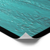 Blauwgroen Jezus kom en wees met mij Poster (Hoek)