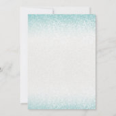 Blauwgroen juwelen en weet 16 feestdagen kaart (Achterkant)