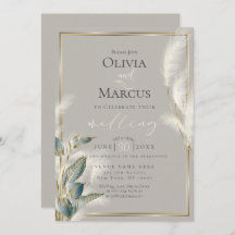 Blauwgroen kalkoen Anthurium en kederige pampas Gr