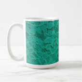 Blauwgroen kant koffiemok (Links)