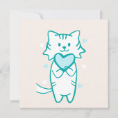 Blauwgroen Kat (Voorkant)