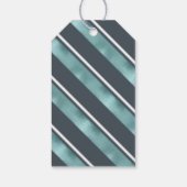 Blauwgroen kerstband ID862 Cadeaulabel (Achterkant)