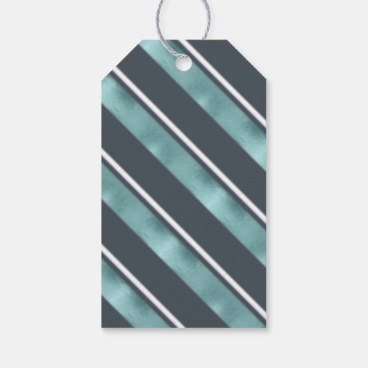 Blauwgroen kerstband ID862 Cadeaulabel (Achterkant)