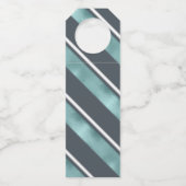 Blauwgroen kerstband ID862 Flessenhanger (Achterkant)