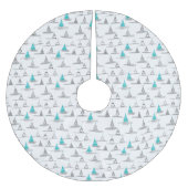 Blauwgroen kerstboompatroon#5 ID1009 Kerstboom Rok (Voorkant)