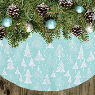 Blauwgroen kerstboompatroon#6 ID1009 Kerstboom Rok