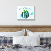Blauwgroen kerstcadeau — Afdrukken (Insitu (Slaapkamer))