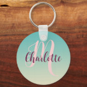 Blauwgroen kerstcadeau van Ombre voor nicht van ta Sleutelhanger (Voorkant)