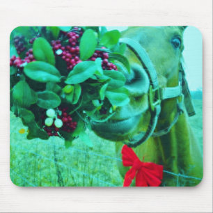 Blauwgroen kerstmannetje muismat