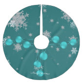 Blauwgroen kerstsierbomen kerstboom rok (Voorkant)