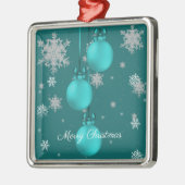 Blauwgroen kerstsierfeestdag Ornament (Links)