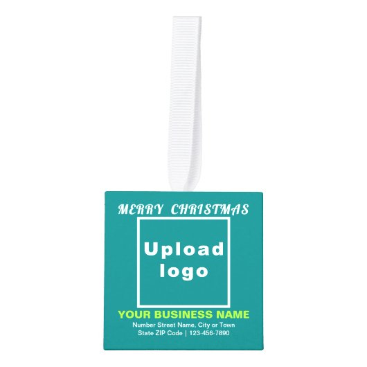 Blauwgroen keuken voor kerstmis decoratie (Voorkant)