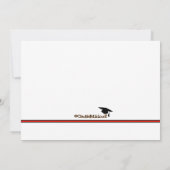 Blauwgroen KLASSE van de Uitnodiging van de Gradua (Achterkant)