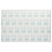 Blauwgroen klein Man Stof (Fat Quarter)