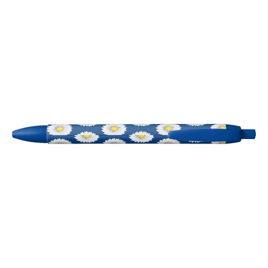 Blauwgroen Kleine Daisy Aangepaste Blauwe Inkt Pe Zwarte Inkt Pen (Achterkant)