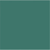 Blauwgroen (kleurenwiel) Diep Zee Groen Sticker (Voorkant)