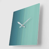 Blauwgroen kleurschaduw achterwege vierkante klok (Hoek)