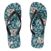 Blauwgroen Koala Beer Teenslippers (Voetbed)