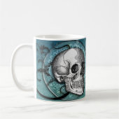 Blauwgroen koffie-Mok Koffiemok (Links)