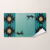 Blauwgroen Kokopelli Bath Towel Set Bad Handdoek (Handdoek)