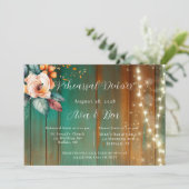 Blauwgroen koperen pioen licht toevoegen foto repe kaart (Staand voorkant)