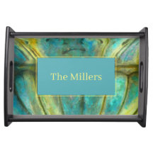 Blauwgroen koperpatina gepersonaliseerd