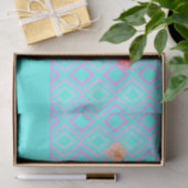 Blauwgroen koraalrood papier met roze kleur (Geschenk)