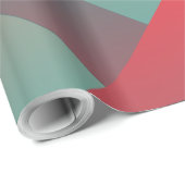 blauwgroen koraalschillen cadeaupapier (Rol Hoek)