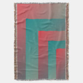 blauwgroen koraalschillen deken (Voorkant Verticaal)