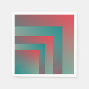 blauwgroen koraalschillen servet