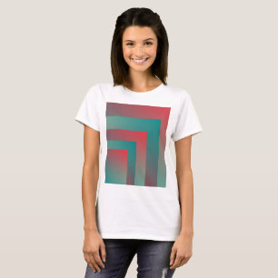 blauwgroen koraalschillen t-shirt