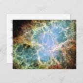 Blauwgroen krab Nebula Kaart (Voorkant / Achterkant)