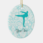 Blauwgroen krijgskunst keramisch ornament (Rechts)