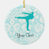 Blauwgroen krijgskunst keramisch ornament (Achterkant)