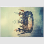 Blauwgroen  kroon van Jesus Decoupage Tissuepapier (Voorkant)