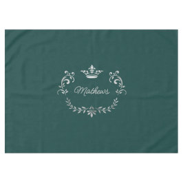 Blauwgroen kroonrust Aangepast Tafelkleed