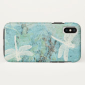 Blauwgroen kunst van Elegant Dragonflies Case-Mate iPhone Case (Achterkant (horizontaal))
