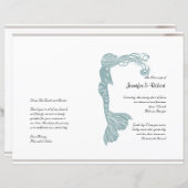 Blauwgroen kunstprogramma Deco Posh Wedding (Voorkant / Achterkant)