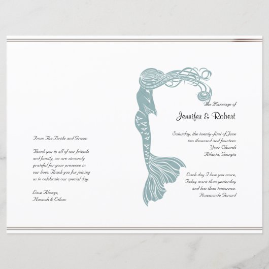 Blauwgroen kunstprogramma Deco Posh Wedding (Voorkant)