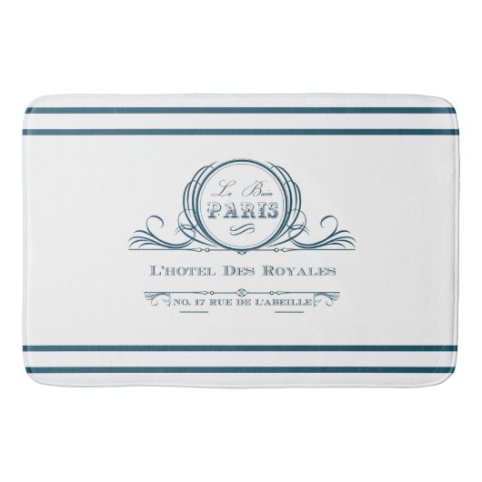 Blauwgroen L. hotel Des Royales Bath Mat (Voorkant)