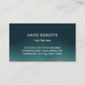 Blauwgroen landschapsarchitectuur voor eigen verzo visitekaartje (Achterkant)