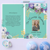 Blauwgroen lavender Butterfly-programma voor bivla Flyer (Enkel)
