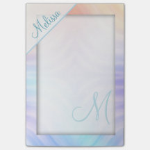 Blauwgroen lavender Yellow Melon Monogram