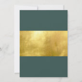 Blauwgroen legantie in de uitnodiging voor het uit (Achterkant)