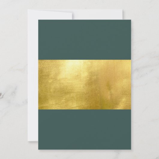 Blauwgroen legantie in de uitnodiging voor het uit (Achterkant)