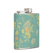  Blauwgroen lentepatroon Heupfles (Rechts)