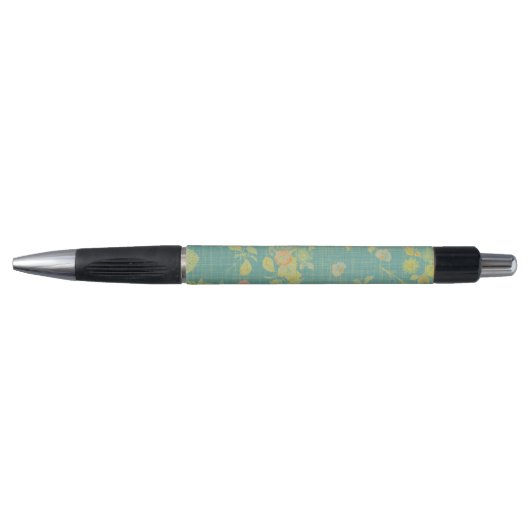 Blauwgroen lentepatroon Pen (Voorkant)