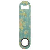  Blauwgroen lentepatroon Speed Flessenopener (Achterkant)